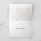 金ゴールドバラ「私のメイド・オブ・オーナー(花嫁付き添い人)ありがとう」 サンキューカード (内部)