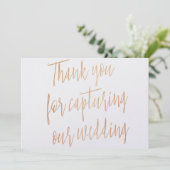 金ゴールドバラ「Thank you for captured our 結婚's」 サンキューカード (スタンド正面)