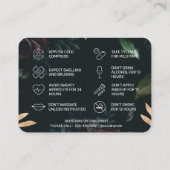 金ゴールドバラBotoxアフターケア名刺 名刺 (裏面)