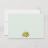 金ゴールドバラRSVPカード 出欠カード (裏面)