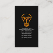 金ゴールドバルフェイクブフラッシュライト金ゴールドビーム電気技師 名刺 (裏面)