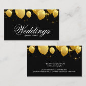 金ゴールドバルーンイベントプランナー 名刺 (正面/裏面)