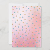 金ゴールドバルーンフェスタブライダルシャワー招待状 招待状 (裏面)