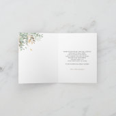 金ゴールドバルーンベビーシャワーありがとう サンキューカード (内部)