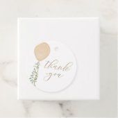 金ゴールドバルーンベビーシャワーありがとう フェイバータグ (インサイチュ)