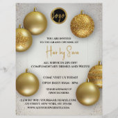 金ゴールドバルーン価格のロゴオープンフライヤー チラシ (正面)