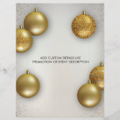 金ゴールドバルーン価格のロゴオープンフライヤー チラシ (裏面)