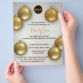 金ゴールドバルーン価格のロゴオープンフライヤー チラシ (手)