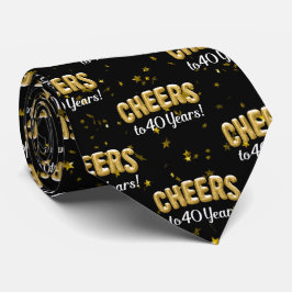 金ゴールドバルーン応援40歳40歳の誕生日 ネクタイ