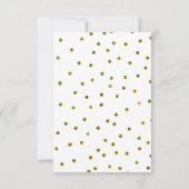 金ゴールドバルーン紙吹雪ドットモダンサンキューカード サンキューカード (裏面)