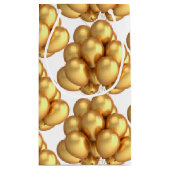 金ゴールドバルーン紙抱き枕 スモールペーパーバッグ (裏面)