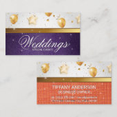 金ゴールドバルーン | お祝い | イベントケータリング 名刺 (正面/裏面)