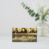 金ゴールドバルーン | コンフェッティ | 黄金の輝き 名刺 (スタンド正面)