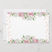 金ゴールドバレリエレガントナフローラガールフォト誕生日 招待状 (裏面)