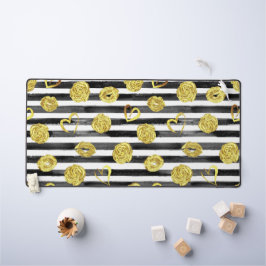 金ゴールドバレンタイン デスクマット