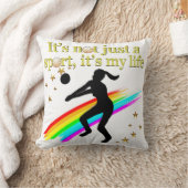 金ゴールドバレーボールは私の人生のデザイン クッション (ブランケット)