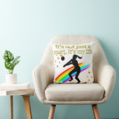 金ゴールドバレーボールは私の人生のデザイン クッション (椅子)