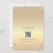 金ゴールドバロ結婚ーク 招待状 (裏面)