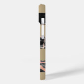 金ゴールドバンド、ブラック&バラ金ゴールド大理石、名前 Case-Mate iPhoneケース (裏面 / 左)