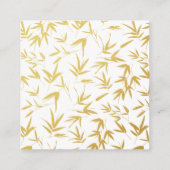 金ゴールドバンブーダブルハピネス中国のRSVP エンクロージャーカード (裏面)