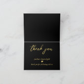 金ゴールドバーエレガントウェディング サンキューカード (内部)