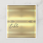 金ゴールドバーエレガントウェディング プレイスカード (外部開封)