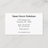 金ゴールドバーオン白 名刺 (裏面)