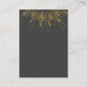 金ゴールドバーストお祝いイベントプランナー 名刺 (裏面)