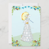 金ゴールドバードケージバンティンガーデンブライダルシャワー招待状 招待状 (裏面)