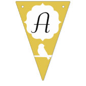 金ゴールドバードシルエットお祝い バンティングフラッグ (第2の旗)