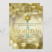 金ゴールドバーミズバ招待状 招待状 (正面/裏面)