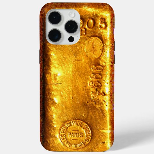 金ゴールドバー Case-Mate iPhoneケース (裏面)