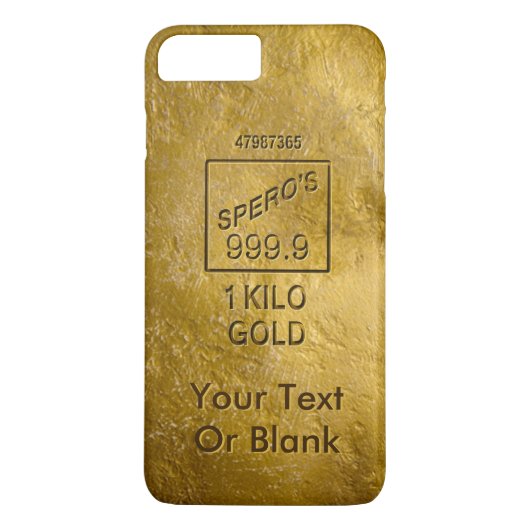 金ゴールドバー Case-Mate iPhoneケース (裏面)