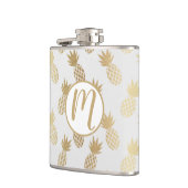 金ゴールドパイナップルパターン フラスク (左)