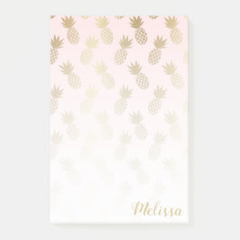 金ゴールドパイナップルパターン ポストイット
