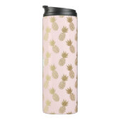 金ゴールドパイナップルパターン&モノグラム タンブラー (回転右)