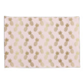 金ゴールドパイナップルパターン 枕カバー (裏面-右)