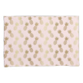 金ゴールドパイナップルパターン 枕カバー (正面右)