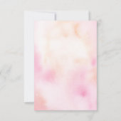 金ゴールドパイナップルビーチ結婚式 出欠カード (裏面)