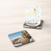 金ゴールドパイナップルビーチ コースター (右側)