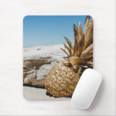金ゴールドパイナップルビーチ マウスパッド (マウス)