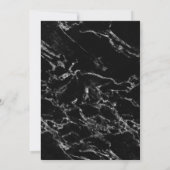 金ゴールドパイナップルモダンマーブルブライダルシャワー 招待状 (裏面)