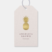 金ゴールドパイナップル ギフトタグ (裏面)