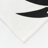 金ゴールドパイナップル：手描き白シームレス。 フリースブランケット (角)