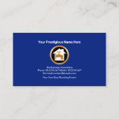 金ゴールドパイプクリエイティブ配管記号 名刺 (裏面)