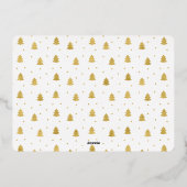 金ゴールドパインズ写真あいさつ 箔招待状 (裏面)