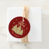 金ゴールドパインツリーズ金ゴールド雪片 フェイバータグ (インサイチュ)