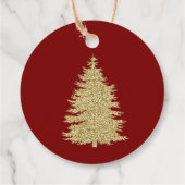 金ゴールドパインツリーズ金ゴールド雪片 フェイバータグ (裏面)