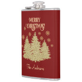 金ゴールドパインツリーズ金ゴールド雪片 フラスク (左)