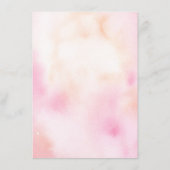 金ゴールドパイン結婚アップル情報ゲスト エンクロージャーカード (裏面)